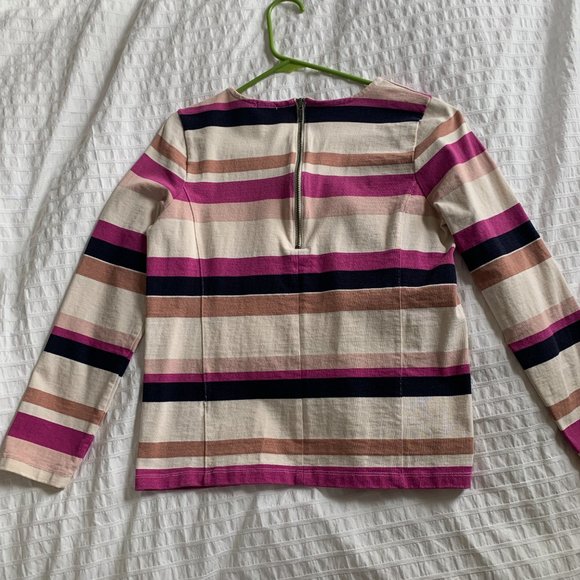 J. Crew striped structured blouse - Picture 2 of 2